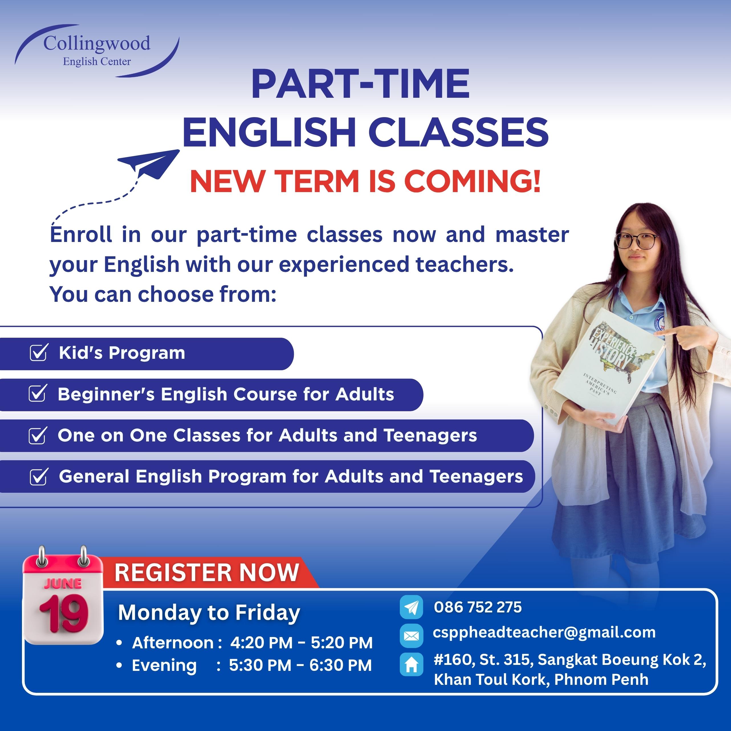Enroll Today in Our General English Program!